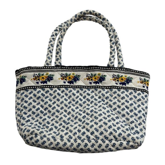 Rouje Arnaud Quilted Tote Bag in Blue - Picture 1 of 5